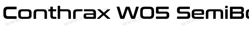 Conthrax W05 SemiBol字体转换